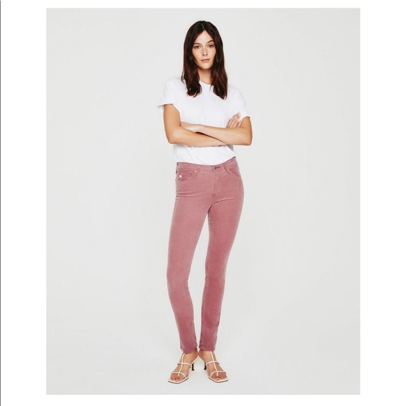 AG Slim Straight Ankle Rust Colored Corduroy Pants Size 25 R - Picture 4 of 11